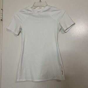 Tommie Copper Pro Grade Short Sleeve Shoulder Upper Back Pain White Shirt Small